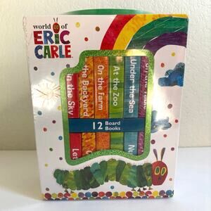 World of Eric Carle: 12 Board Books Pi Kids Boxed Set New Sealed Set